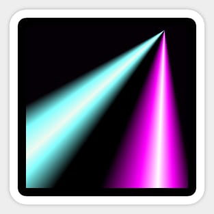 Blue and Pink Spotlights Sticker